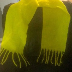 100% Polyester Bright Yellow Scarf.